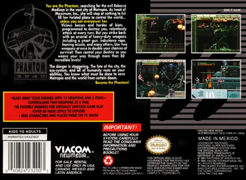 Phantom 2040 (USA) (Beta) box cover back